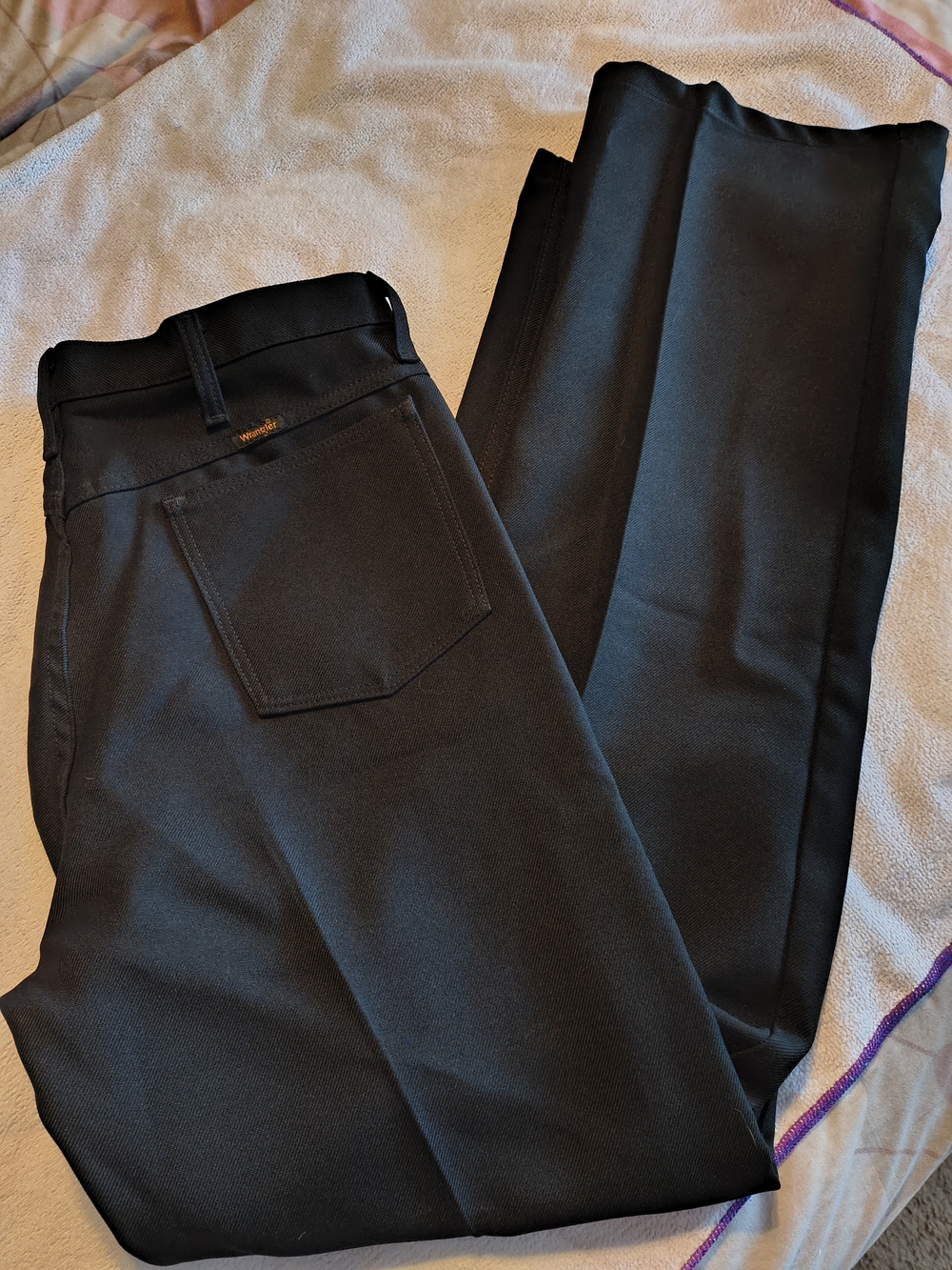 Wrangler Black Polyester Pants
